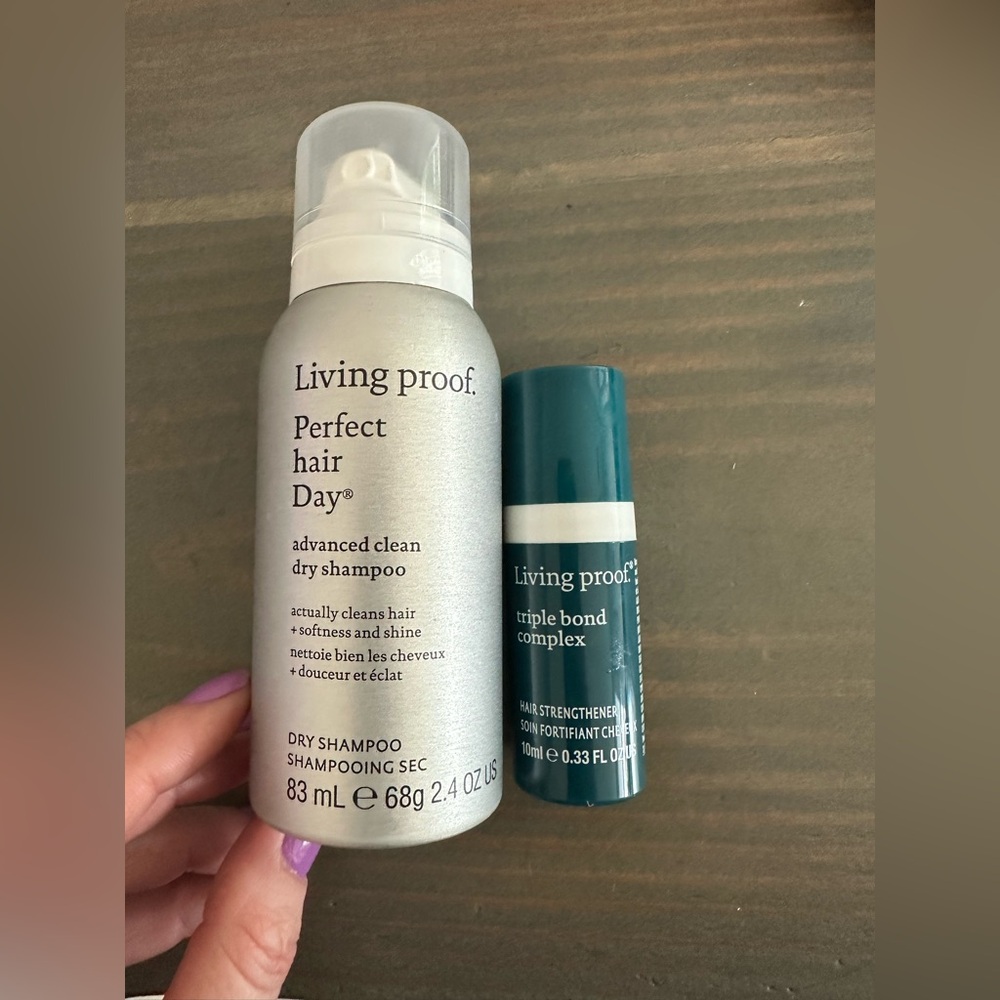 Living Proof Advanced Clean Dry Shampoo and Triple Bond Complex Leave-In